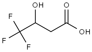 (RS)-4,4,4-TRIFLUORO-3-HYDROXYBUTYRIC ACID Struktur