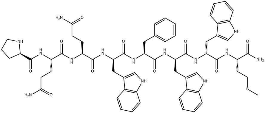 (D-PRO4,D-TRP7,9,10)-SUBSTANCE P (4-11) Structure