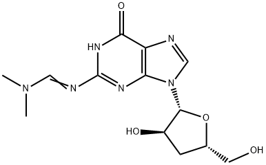 N2-(DIMETHYLAMINOMETHYLIDENE)-3'-DEOXYGUANOSINE Struktur