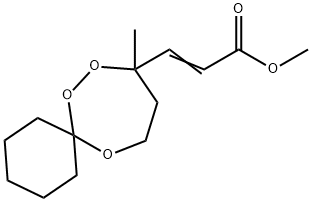 2-Propenoic  acid,  3-(9-methyl-7,8,12-trioxaspiro[5.6]dodec-9-yl)-,  methyl  ester Struktur