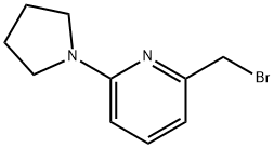 2-(bromomethyl)-6-pyrrolidin-1-ylpyridine Struktur