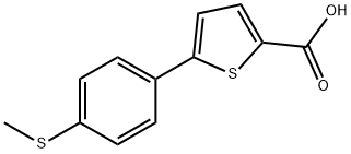 5-[4-(Methylthio)phenyl]thiophene-2-carboxylic acid Struktur