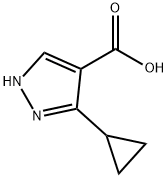 3-CYCLOPROPYLPYRAZOLE-4-CARBOXYLIC ACID Struktur