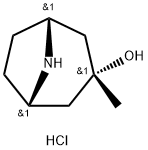 3-methyl-3-hydroxy-8-azabicyclo[3.2.1]octane hydrochloride Struktur