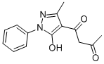 1-(5-HYDROXY-3-METHYL-1-PHENYL-1H-PYRAZOL-4-YL)BUTANE-1,3-DIONE Struktur