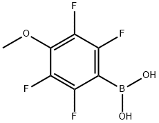 4-METHOXY-2,3,5,6-TETRAFLUOROPHENYLBORO& Struktur