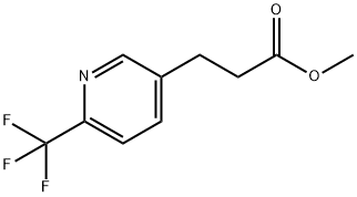 3-PYRIDINEPROPANOIC ACID, 6-(TRIFLUOROMETHYL)-, METHYL ESTER Struktur