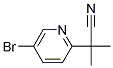 2-(5-bromopyridin-2-yl)-2-methylpropanenitrile Struktur