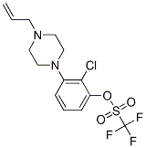 3-(4-ALLYLPIPERAZIN-1-YL)-2-CHLOROPHENYL TRIFLUOROMETHANESULFONATE Struktur