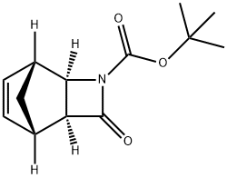 3-AZATRICYCLO[4.2.1.0(2,5)]NON-7-ENE-3-CARBOXYLIC ACID-4-OXO-1,1-DIMETHYLETHYL ESTER Struktur