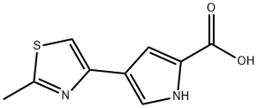 4-(2-Methylthiazol-4-yl)-1H-pyrrole-2-carboxylic acid Struktur