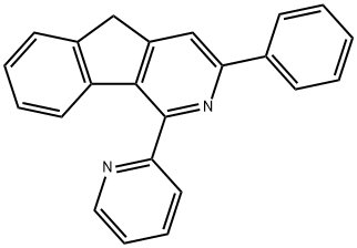 3-PHENYL-1-(PYRIDIN-2-YL)-5H-INDENO[1,2-C]PYRIDINE Struktur