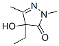 3H-Pyrazol-3-one,  4-ethyl-2,4-dihydro-4-hydroxy-2,5-dimethyl- Struktur