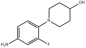 1-(4-amino-2-fluorophenyl)piperidin-4-ol Struktur