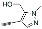 1H-Pyrazole-5-methanol, 4-ethynyl-1-methyl- (9CI) Struktur