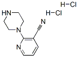 2-(piperazin-1-yl)nicotinonitrile bihydrochloride Struktur