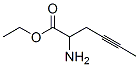 4-Hexynoic  acid,  2-amino-,  ethyl  ester Struktur