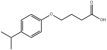 4-[4-(propan-2-yl)phenoxy]butanoic acid Struktur