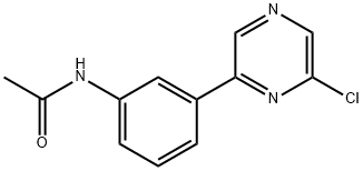 N-[3-(6-CHLORO-PYRAZIN-2-YL)-PHENYL]-ACETAMIDE Struktur