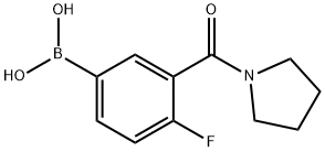 4-FLUORO-3-(PYRROLIDIN-1-YLCARBONYL)BENZENEBORONIC ACID price.