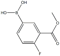 4-Fluoro-3-(methoxycarbonyl)phenylboronic acid Struktur