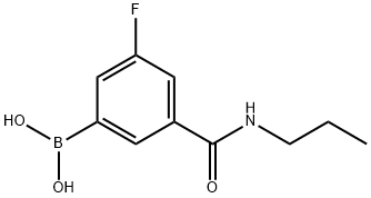 3-FLUORO-5-(N-PROPYLCARBAMOYL)BENZENEBORONIC ACID price.