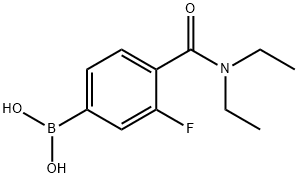 4-(DIETHYLCARBAMOYL)-3-FLUOROBENZENEBORONIC ACID Struktur