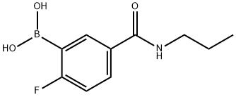 2-FLUORO-5-(PROPYLCARBAMOYL)BENZENEBORONIC ACID price.