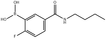 5-(BUTYLCARBAMOYL)-2-FLUOROBENZENEBORONIC ACID Struktur