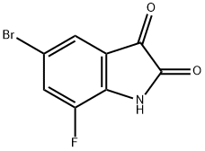 5-Bromo-7-fluoro-1H-indole-2,3-dione Struktur