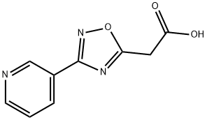 2-[3-(3-Pyridinyl)-1,2,4-oxadiazol-5-yl]-acetic acid Struktur