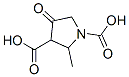 1,3-Pyrrolidinedicarboxylic  acid,  2-methyl-4-oxo- Struktur