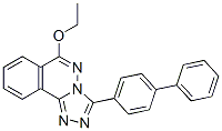 s-Triazolo(3,4-a)phthalazine, 3-(1,1'-biphenyl)-4-yl-6-ethoxy- Struktur