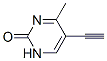 2(1H)-Pyrimidinone, 5-ethynyl-4-methyl- (9CI) Struktur