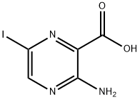 3-AMINO-6-IODOPYRAZINE-2-CARBOXYLIC ACID Struktur