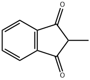 2-Methyl-1,3-indanedione Struktur