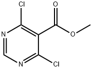 5-PYRIMIDINECARBOXYLIC ACID, 4,6-DICHLORO-,METHYL ESTER Struktur