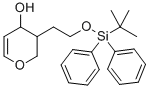 3-[2-(TERT-BUTYL-DIPHENYL-SILANYLOXY)-ETHYL]-3,4-DIHYDRO-2H-PYRAN-4-OL Struktur