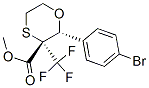 (2R,3S)-METHYL 2-(4-BROMOPHENYL)-3-(TRIFLUOROMETHYL)-1,4-OXATHIANE-3-CARBOXYLATE Struktur