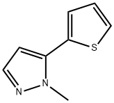 1-Methyl-5-(thiophen-2-yl)-1H-pyrazole Struktur