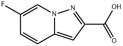 6-fluoroH-pyrazolo[1,5-a]pyridine-2-carboxylic acid Struktur