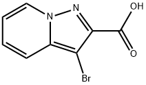 3-bromoH-pyrazolo[1,5-a]pyridine-2-carboxylic acid Struktur