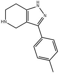 3-(4-Methylphenyl)-4,5,6,7-tetrahydro-1H-pyrazolo[4,3-c]pyridine Struktur