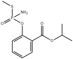 propan-2-yl 2-(amino-methylsulfanyl-phosphoryl)oxybenzoate Struktur