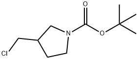 3-CHLOROMETHYL-PYRROLIDINE-1-CARBOXYLIC ACID TERT-BUTYL ESTER Struktur