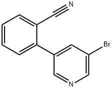 2-(5-BROMO-3-PYRIDINYL)-BENZONITRILE Struktur