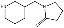 1-PIPERIDIN-3-YLMETHYL-PYRROLIDIN-2-ONE Struktur