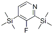 Pyridine, 3-fluoro-2,4-bis(trimethylsilyl)- (9CI) Struktur