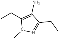 1H-Pyrazol-4-amine,  3,5-diethyl-1-methyl- Struktur