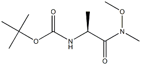 BOC-ALA-N(OCH3)CH3 Struktur